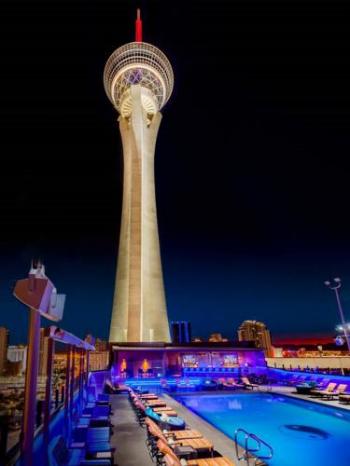 Stratosphere casino & Denny's restaurant, Las Vegas, Nevada, USA